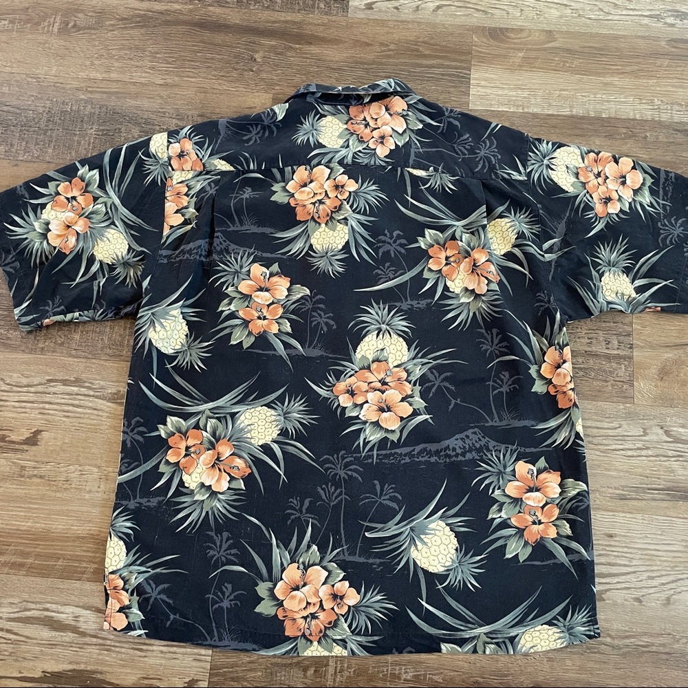 Tommy Bahama silk pineapple button Hawaiian shirt L - Picture 6 of 8